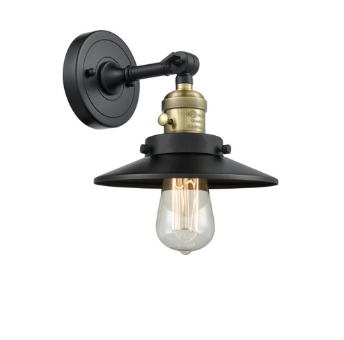 Franklin Restoration One Light Wall Sconce in Black Antique Brass (405|203SW-BAB-M6)