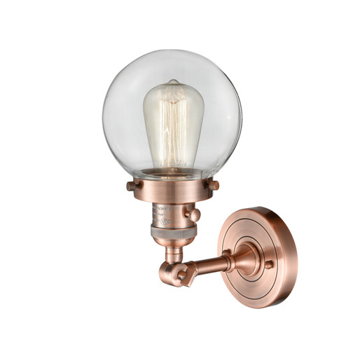 Franklin Restoration One Light Wall Sconce in Antique Copper (405|203SW-AC-G202-6)