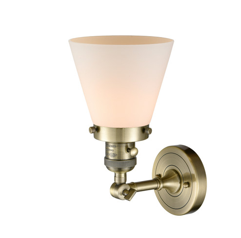 Franklin Restoration One Light Wall Sconce in Antique Brass (405|203SW-AB-G61)