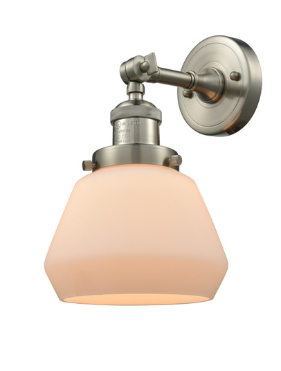Franklin Restoration One Light Wall Sconce in Brushed Satin Nickel (405|203-SN-G171)