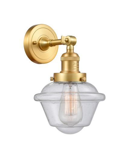 Franklin Restoration One Light Wall Sconce in Satin Gold (405|203-SG-G534)