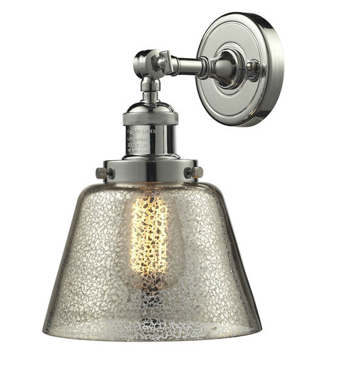Franklin Restoration One Light Wall Sconce in Polished Nickel (405|203-PN-G64)