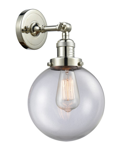 Franklin Restoration LED Wall Sconce in Polished Nickel (405|203-PN-G202-8-LED)