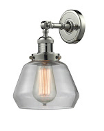 Franklin Restoration One Light Wall Sconce in Polished Nickel (405|203-PN-G172)
