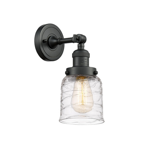 Franklin Restoration One Light Wall Sconce in Matte Black (405|203-BK-G513)