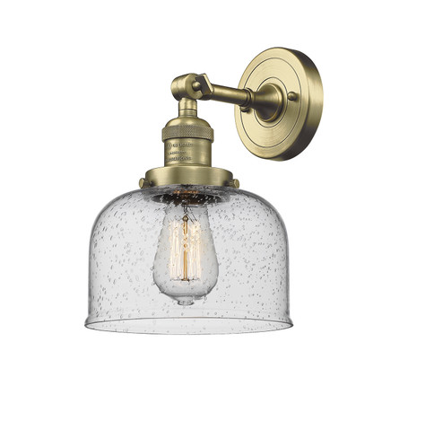 Franklin Restoration One Light Wall Sconce in Antique Brass (405|203-AB-G74)