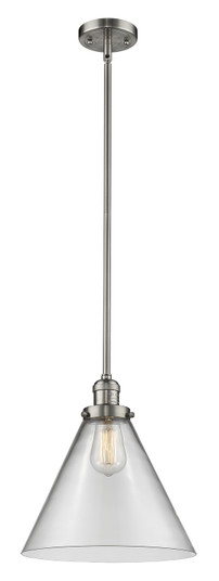 Franklin Restoration One Light Mini Pendant in Brushed Satin Nickel (405|201S-SN-G42-L)