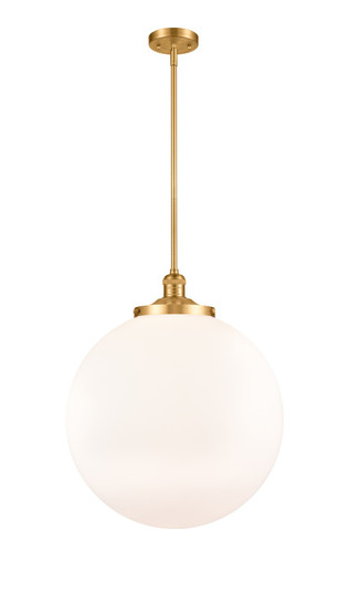 Franklin Restoration LED Pendant in Satin Gold (405|201S-SG-G201-18-LED)