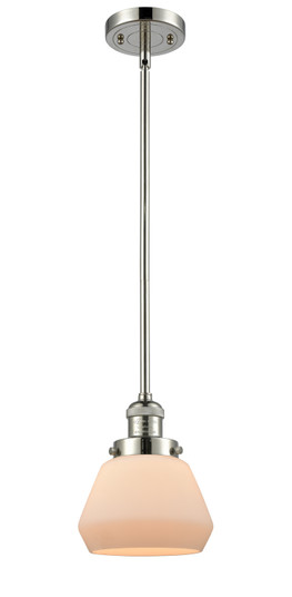Franklin Restoration One Light Mini Pendant in Polished Nickel (405|201S-PN-G171)