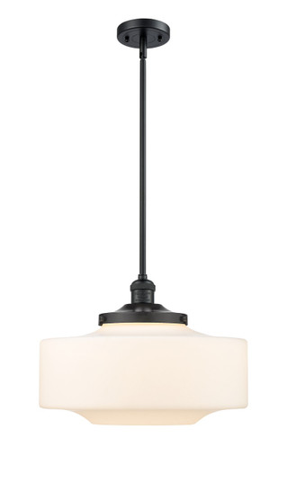Franklin Restoration One Light Mini Pendant in Matte Black (405|201S-BK-G691-16)