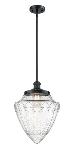 Franklin Restoration One Light Mini Pendant in Matte Black (405|201S-BK-G664-12)
