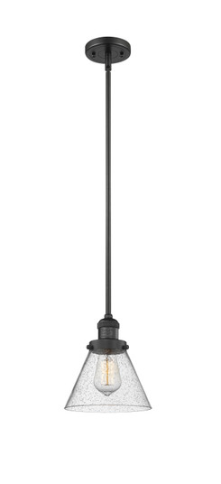 Franklin Restoration LED Mini Pendant in Matte Black (405|201S-BK-G44-LED)