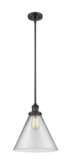 Franklin Restoration One Light Mini Pendant in Matte Black (405|201S-BK-G42-L)