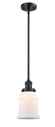 Franklin Restoration One Light Mini Pendant in Matte Black (405|201S-BK-G181)