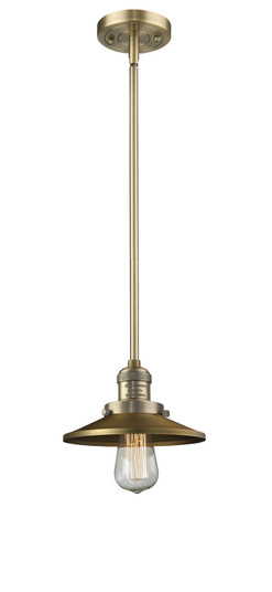 Franklin Restoration One Light Mini Pendant in Brushed Brass (405|201S-BB-M4)