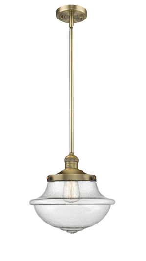 Franklin Restoration One Light Mini Pendant in Brushed Brass (405|201S-BB-G544)