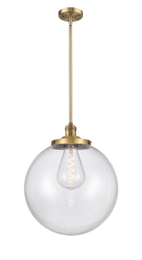 Franklin Restoration One Light Pendant in Brushed Brass (405|201S-BB-G202-16)