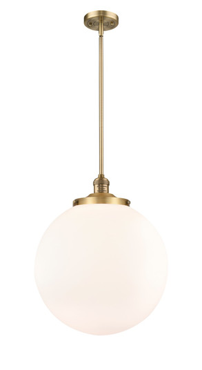 Franklin Restoration One Light Pendant in Brushed Brass (405|201S-BB-G201-16)