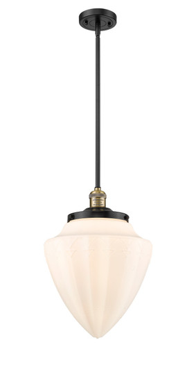 Franklin Restoration One Light Mini Pendant in Black Antique Brass (405|201S-BAB-G661-12) Franklin Restoration One Light Mini Pendant in Black Antique Brass (405|201S-BAB-G661-12)