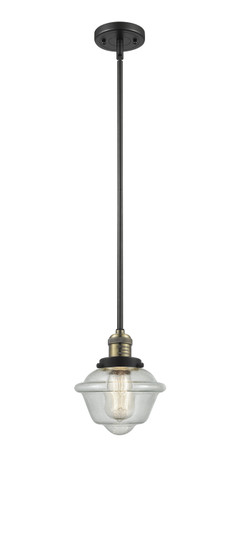 Franklin Restoration One Light Mini Pendant in Black Antique Brass (405|201S-BAB-G534)