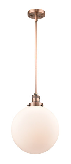 Franklin Restoration LED Mini Pendant in Antique Copper (405|201S-AC-G201-12-LED)