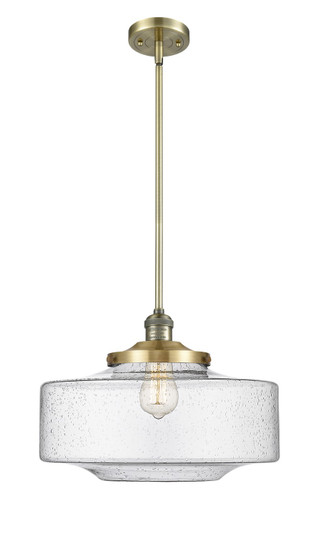 Franklin Restoration One Light Mini Pendant in Antique Brass (405|201S-AB-G694-16)