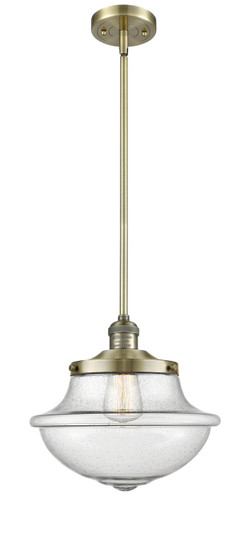 Franklin Restoration One Light Mini Pendant in Antique Brass (405|201S-AB-G544)