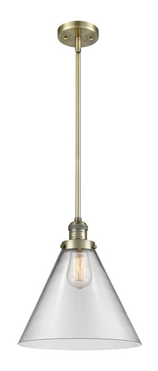 Franklin Restoration LED Mini Pendant in Antique Brass (405|201S-AB-G42-L-LED)