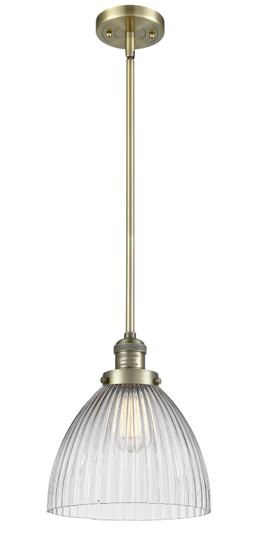 Franklin Restoration One Light Mini Pendant in Antique Brass (405|201S-AB-G222)
