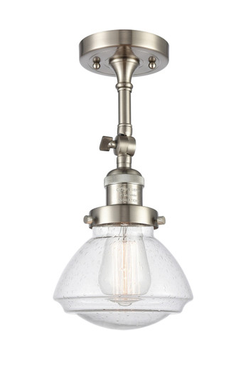 Franklin Restoration LED Semi-Flush Mount in Brushed Satin Nickel (405|201F-SN-G324-LED)