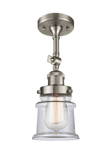 Franklin Restoration LED Semi-Flush Mount in Brushed Satin Nickel (405|201F-SN-G182S-LED)