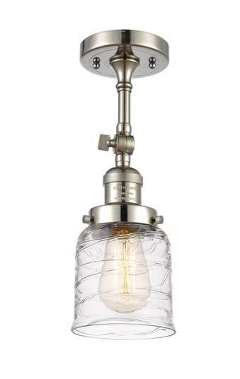 Franklin Restoration One Light Semi-Flush Mount in Polished Nickel (405|201F-PN-G513)