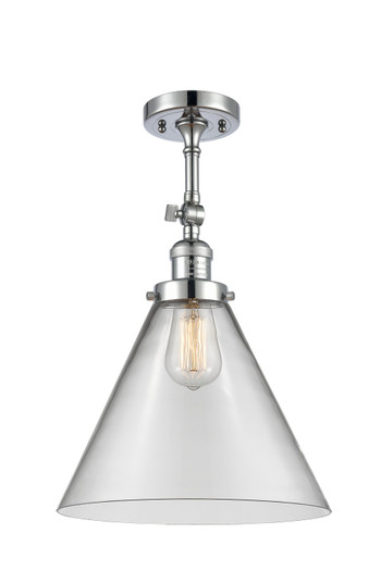 Franklin Restoration LED Semi-Flush Mount in Polished Chrome (405|201F-PC-G42-L-LED)