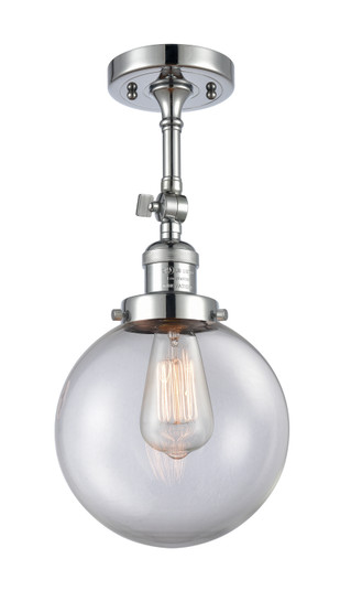 Franklin Restoration One Light Semi-Flush Mount in Polished Chrome (405|201F-PC-G202-8)