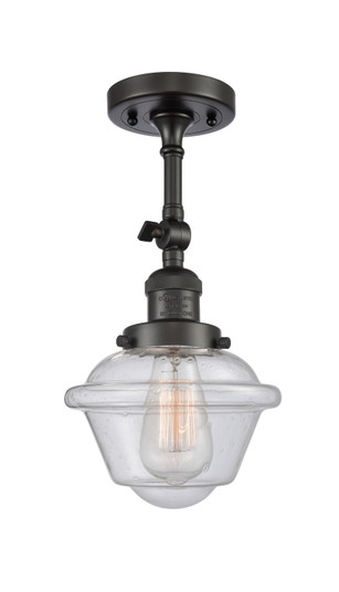 Franklin Restoration One Light Semi-Flush Mount in Oil Rubbed Bronze (405|201F-OB-G534)