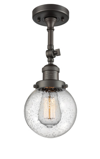 Franklin Restoration One Light Semi-Flush Mount in Oil Rubbed Bronze (405|201F-OB-G204-6)