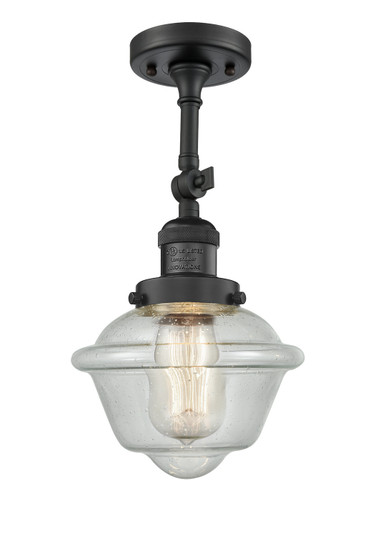 Franklin Restoration LED Semi-Flush Mount in Matte Black (405|201F-BK-G534-LED)