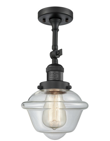 Franklin Restoration LED Semi-Flush Mount in Matte Black (405|201F-BK-G532-LED)