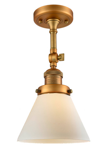 Franklin Restoration One Light Semi-Flush Mount in Brushed Brass (405|201F-BB-G41)