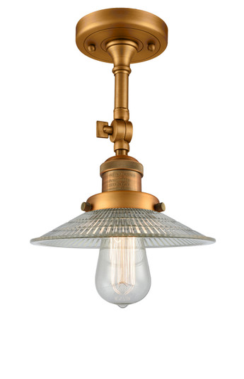 Franklin Restoration One Light Semi-Flush Mount in Brushed Brass (405|201F-BB-G2)