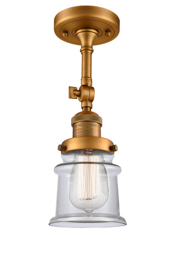 Franklin Restoration One Light Semi-Flush Mount in Brushed Brass (405|201F-BB-G182S)