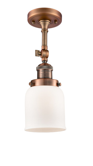 Franklin Restoration One Light Semi-Flush Mount in Antique Copper (405|201F-AC-G51)
