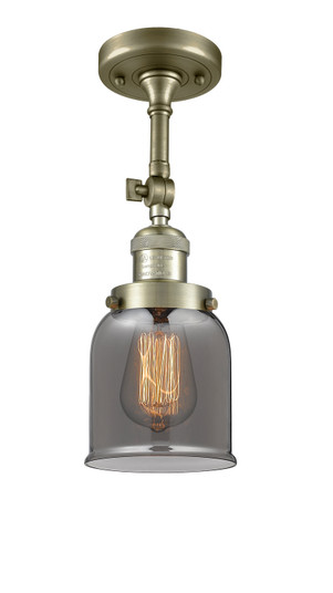 Franklin Restoration One Light Semi-Flush Mount in Antique Brass (405|201F-AB-G53)