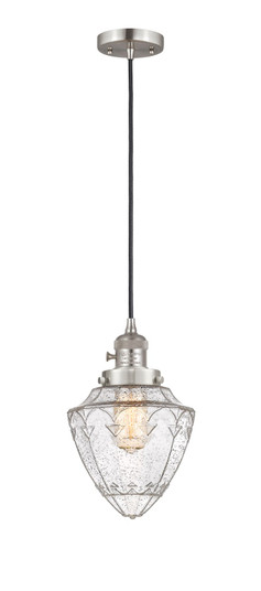 Franklin Restoration One Light Mini Pendant in Brushed Satin Nickel (405|201CSW-SN-G664-7)
