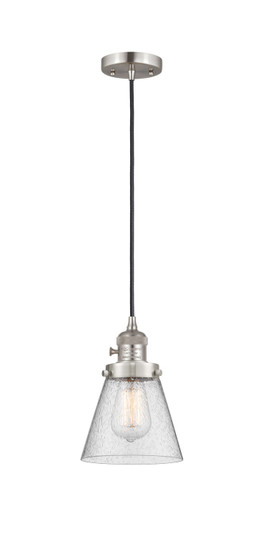 Franklin Restoration One Light Mini Pendant in Brushed Satin Nickel (405|201CSW-SN-G64)
