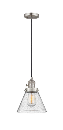 Franklin Restoration LED Mini Pendant in Brushed Satin Nickel (405|201CSW-SN-G44-LED)