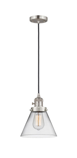 Franklin Restoration One Light Mini Pendant in Brushed Satin Nickel (405|201CSW-SN-G42)