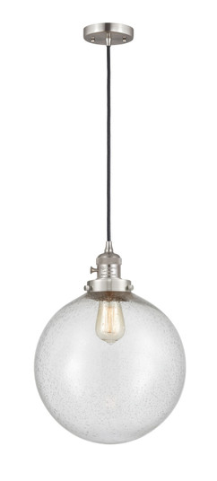 Franklin Restoration One Light Mini Pendant in Brushed Satin Nickel (405|201CSW-SN-G204-12)