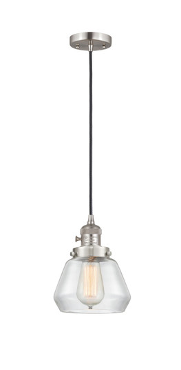 Franklin Restoration One Light Mini Pendant in Brushed Satin Nickel (405|201CSW-SN-G172) Franklin Restoration One Light Mini Pendant in Brushed Satin Nickel (405|201CSW-SN-G172)