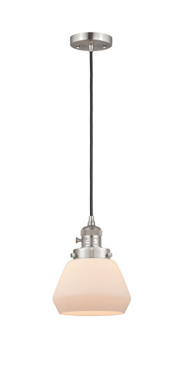 Franklin Restoration One Light Mini Pendant in Brushed Satin Nickel (405|201CSW-SN-G171)